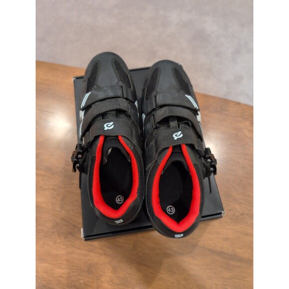 Perfect Peloton cycling shoes with look delta cleats and box EU 43 US men's 10 - Picture 5 of 7